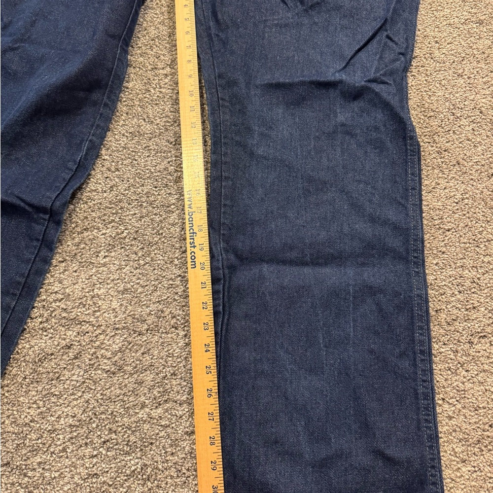 Bulwark FR Jeans Mens 46x32 Relaxed Fit Flame Resistant Workwear Dark Wash Denim - Picture 6 of 10